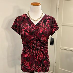 Alfani Short Sleeved Blouse Size PM NWT